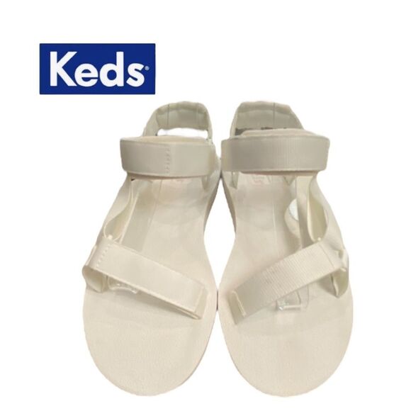 KEDS Trio Eco Snow White Women's Sandals with Tencel NEW 8 - Picture 2 of 5